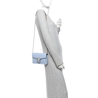 Calfskin Dionysus NM Chain Wallet Porcelain Light Blue