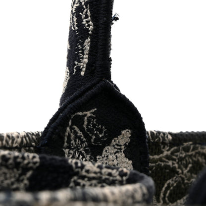 Canvas Embroidered Small Dioriviera Toile De Jouy Book Tote Blue