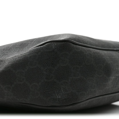GG Supreme Monogram Messenger Bag Black Grey