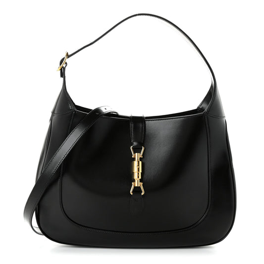 Boarded Dyana Lux Calfskin Medium Jackie 1961 Hobo Black