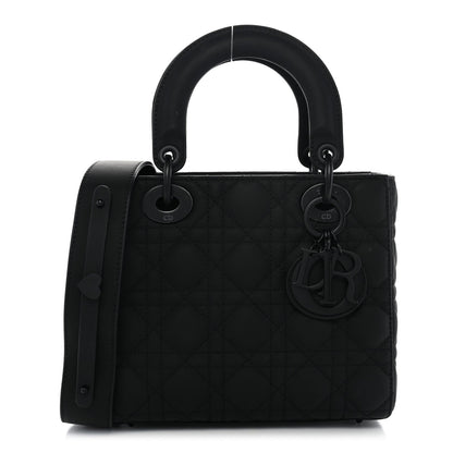 Ultra Matte Calfskin Cannage Small My ABCDior Lady Dior Black