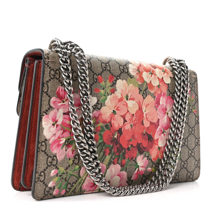 GG Supreme Monogram Blooms Small Dionysus Shoulder Bag Beige Multicolor Dry Rose