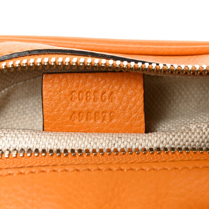 Pebbled Calfskin Small Soho Disco Bag Curcuma