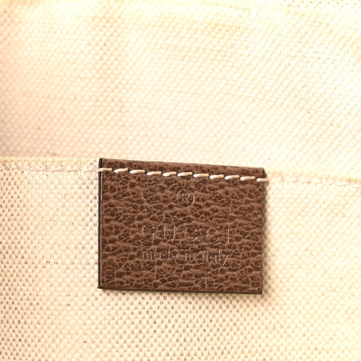 GG Supreme Monogram Textured Calfskin Web Medium Ophidia Briefcase Beige Ebony New Acero