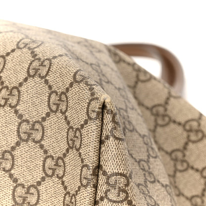 GG Supreme Monogram Medium Ophidia Shopping Tote Brown