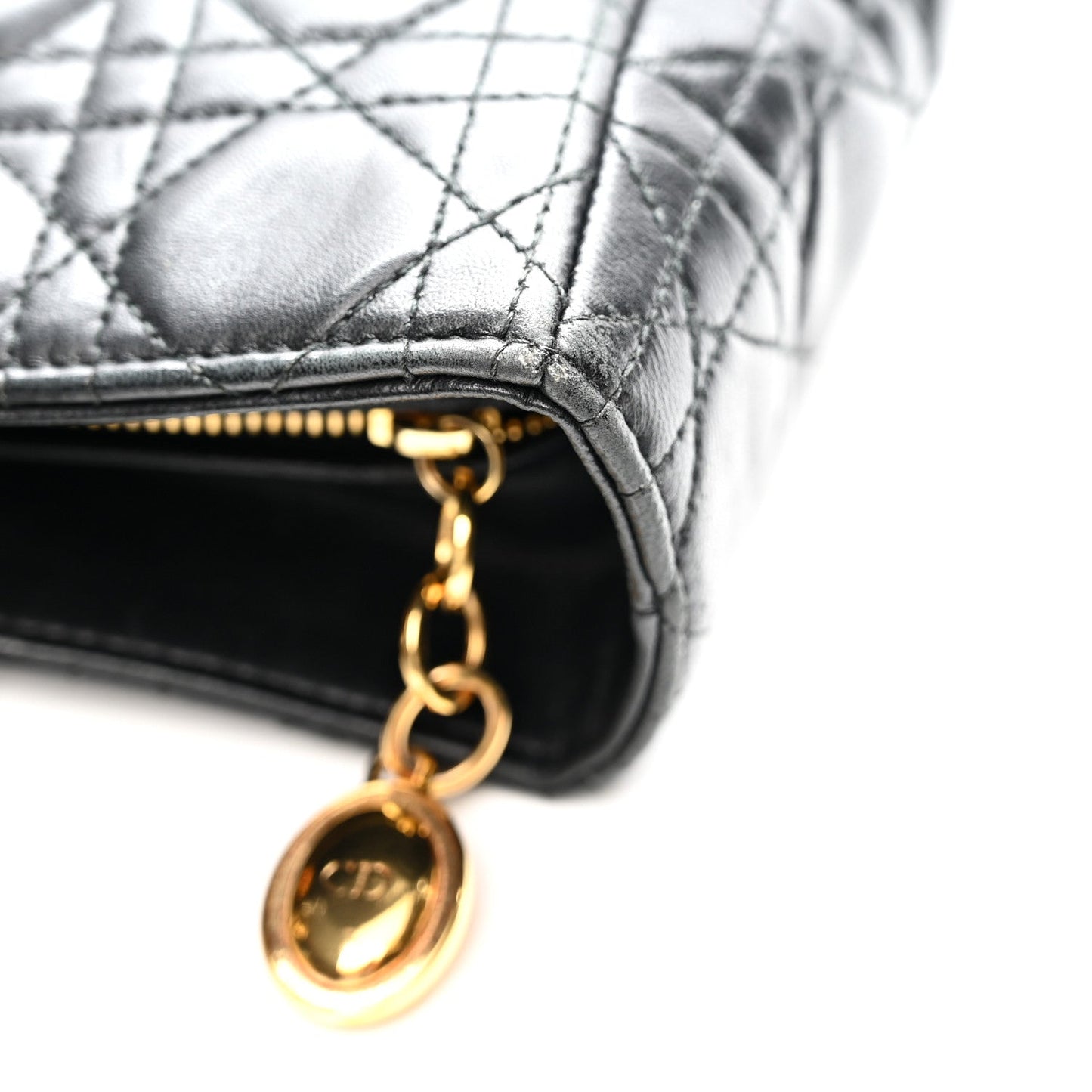 Lambskin Cannage Large Lady Dior Black