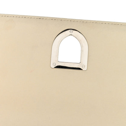 Lambskin Sequin Medium Diorama Flap Bag White