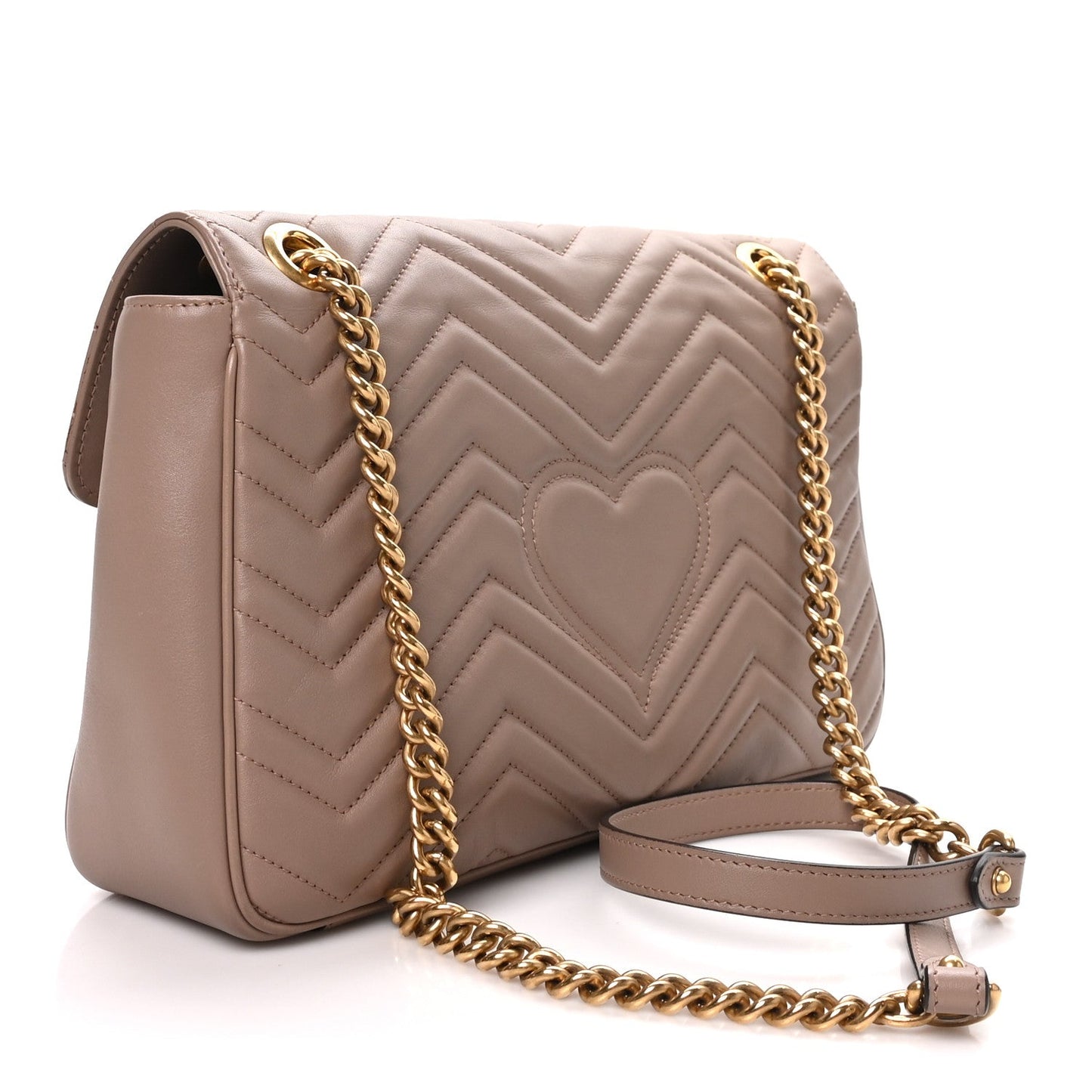 Calfskin Matelasse Medium GG Marmont Shoulder Bag Porcelain Rose