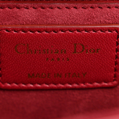 Lambskin Cannage Large Dioraddict Flap Red
