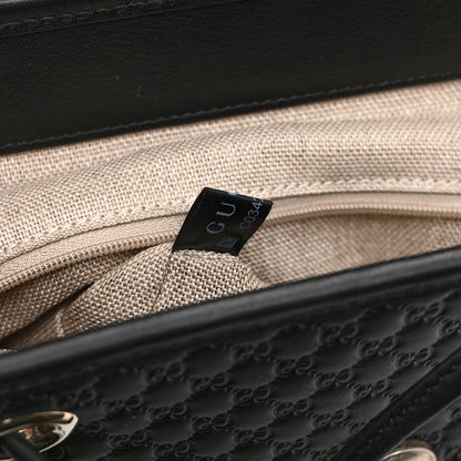 Microguccissima Drawstring Backpack Black