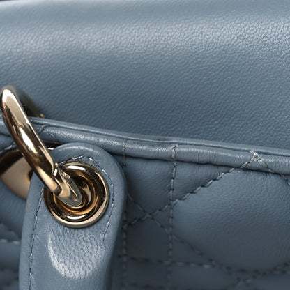 Lambskin Cannage Micro Lady D-Joy Cloud Blue