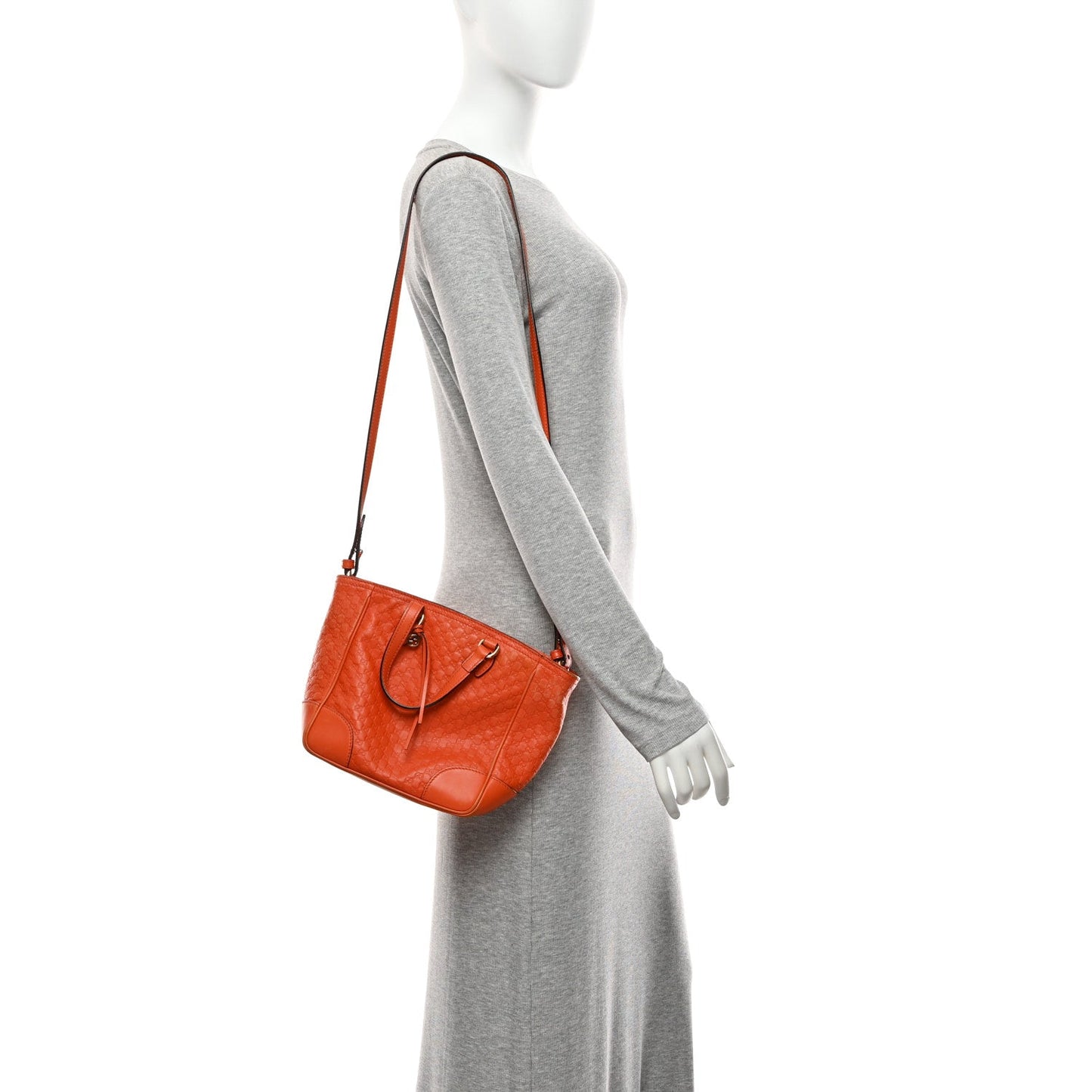 Microguccissima Small Bree Tote Sun Orange