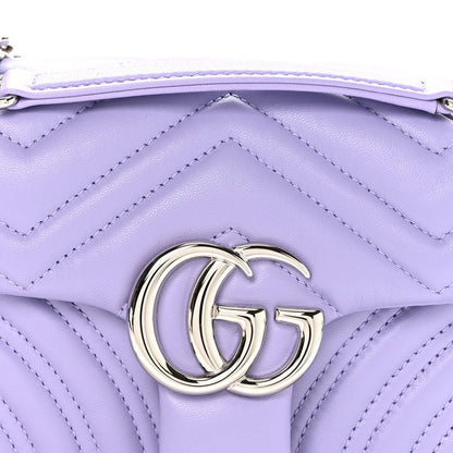 Lambskin Matelasse Small GG Marmont Shoulder Bag Lapis
