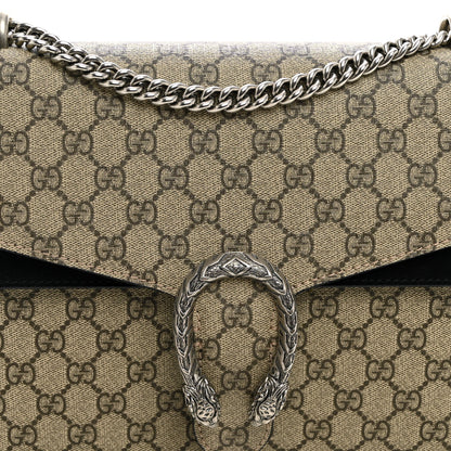 GG Supreme Monogram Medium Dionysus Shoulder Bag Black