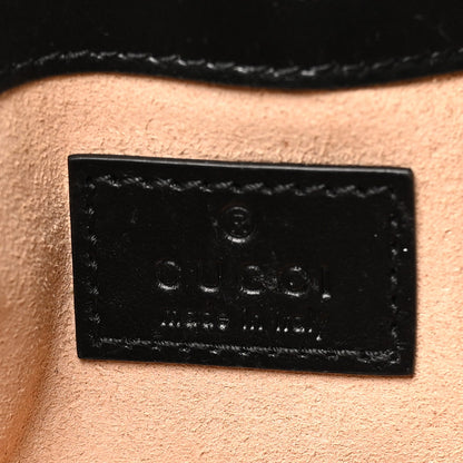 Calfskin Matelasse Monochrome GG Marmont Chain Belt Bag Black