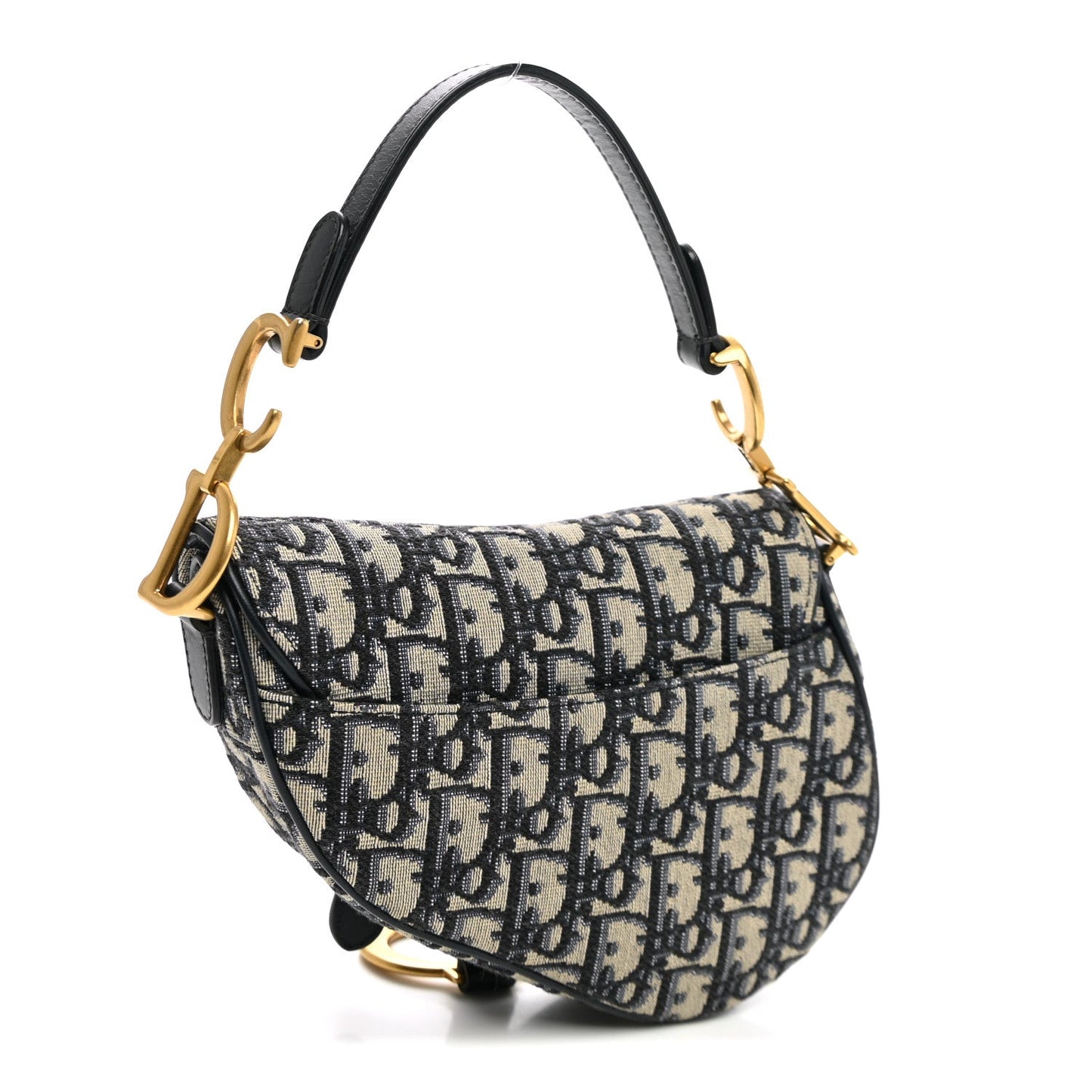 Oblique Mini Saddle Bag Blue