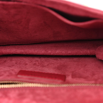 Lambskin Cannage Studded Small Dioraddict Flap Bag Red
