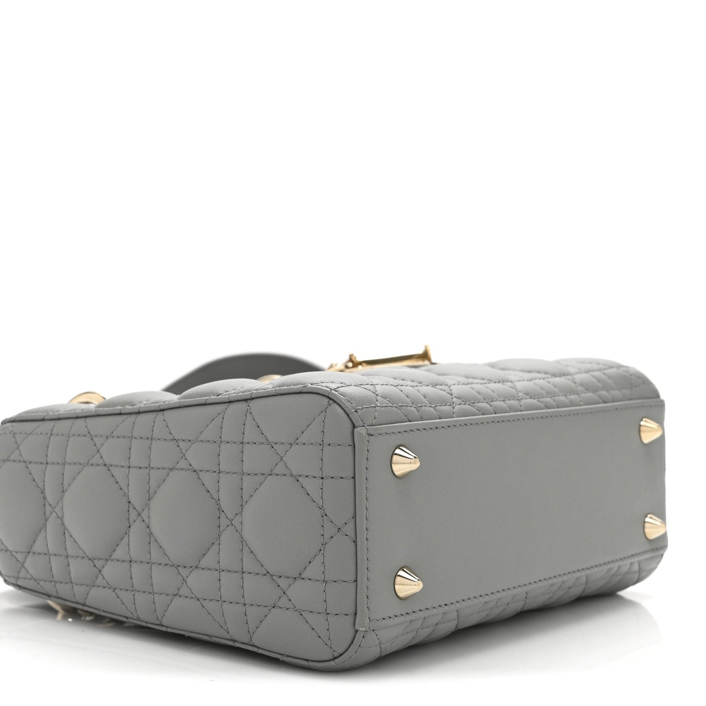 Lambskin Cannage Small My ABCDior Lady Dior Grey