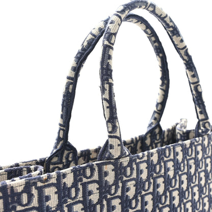 Oblique Large Book Tote Blue Multicolor