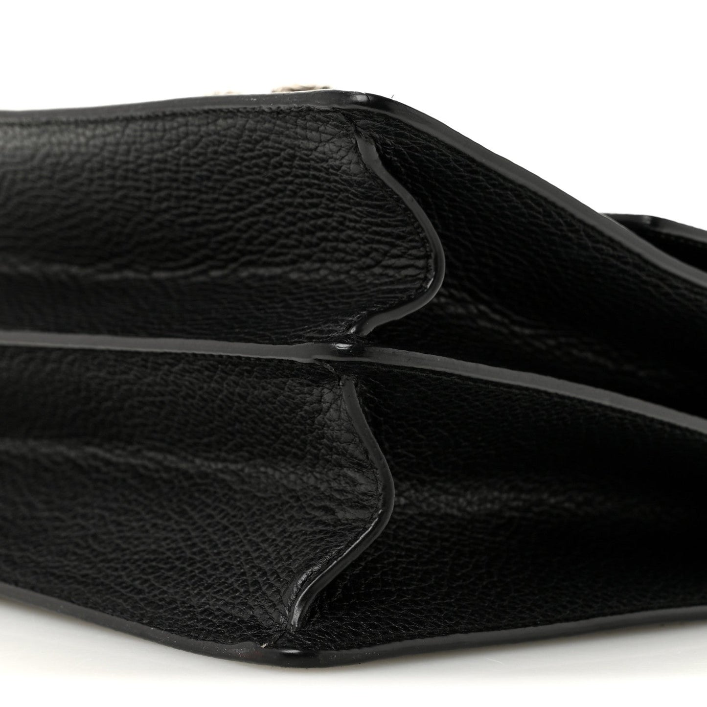 Dollar Calfskin Crystal Web Medium Dionysus Bamboo Top Handle Bag Black Black Diamond