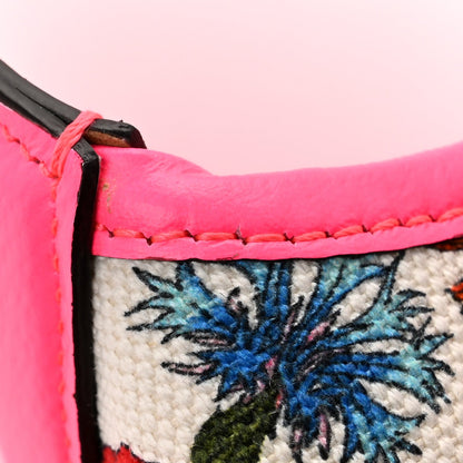 Canvas Flora Medium Jackie Hobo Fuchsia