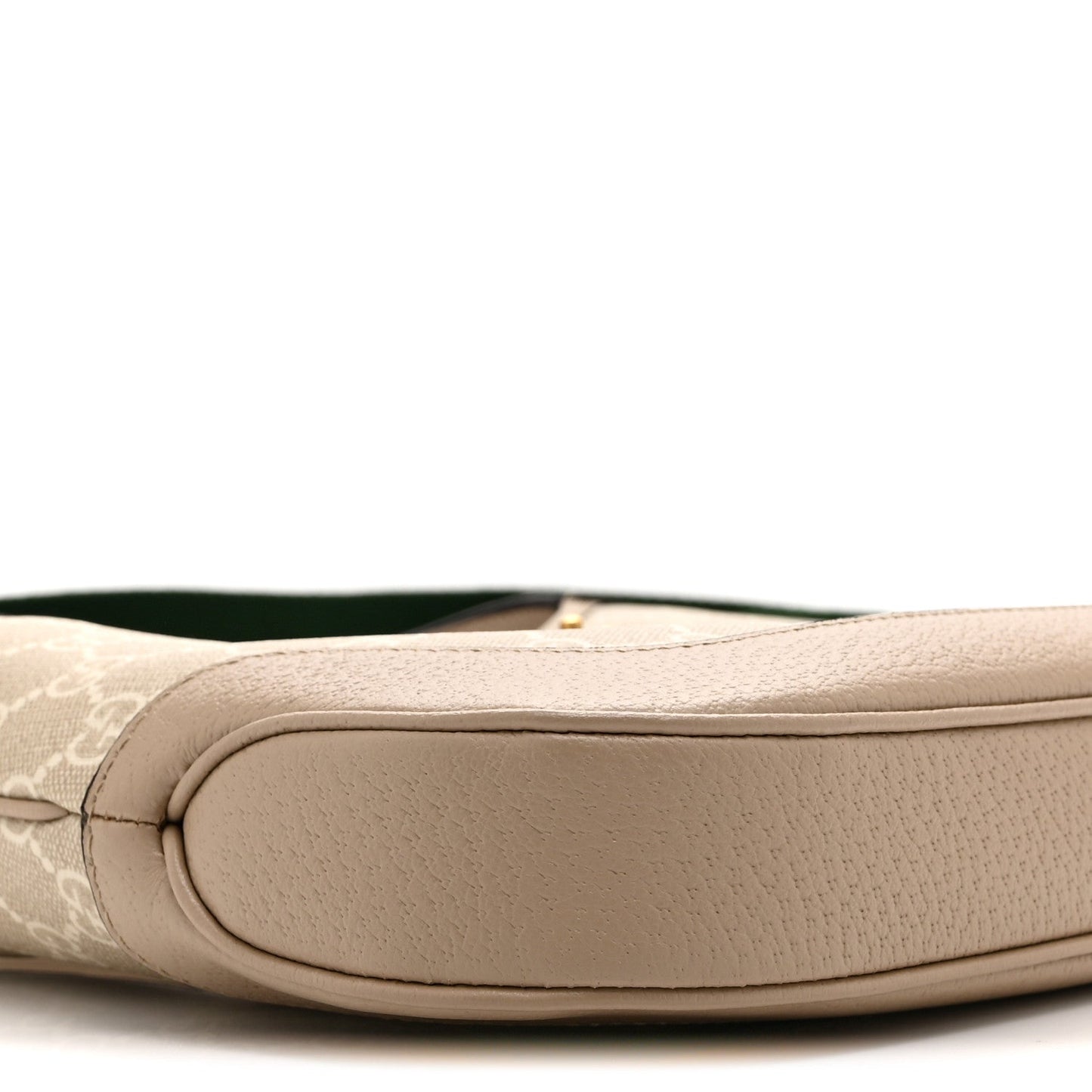 GG Supreme Monogram Textured Dollar Calfskin Web Small Jackie 1961 Hobo Beige Mystic White Oatmeal