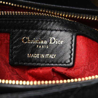 Lambskin Cannage Large Lady Dior Black