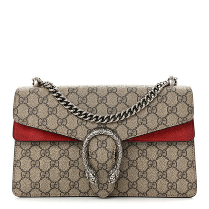 GG Supreme Monogram Small Dionysus Shoulder Bag Red