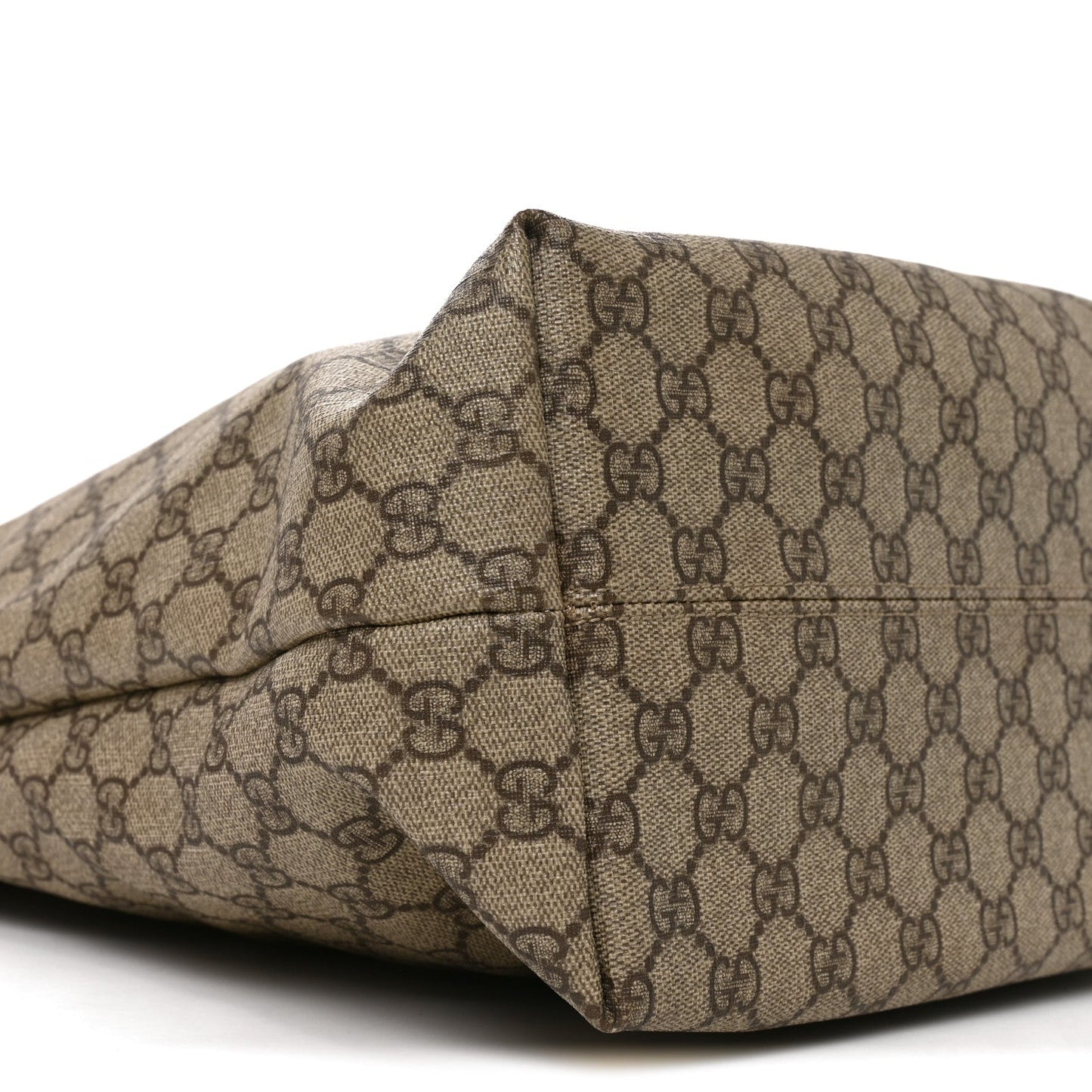 GG Supreme Monogram Vertical Tote Dark Brown