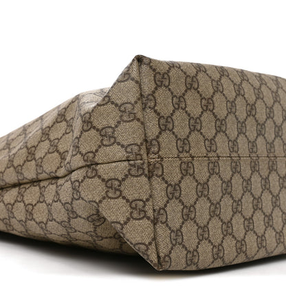GG Supreme Monogram Vertical Tote Dark Brown