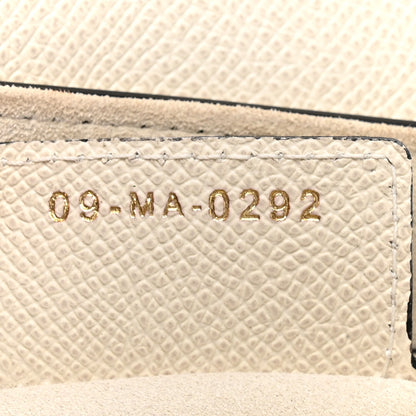 Grained Calfskin Saddle Bag With Strap Latte