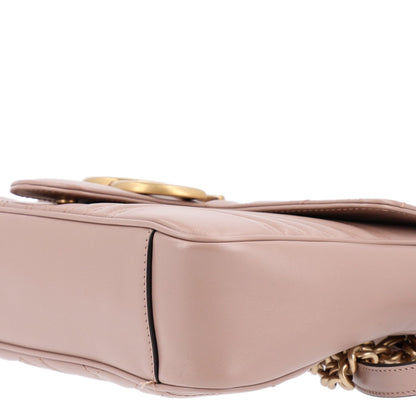 Calfskin Matelasse Medium GG Marmont Shoulder Bag Porcelain Rose