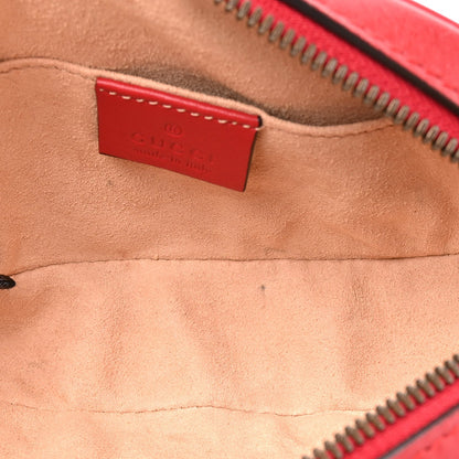 Calfskin Matelasse GG Marmont Belt Bag 85 34 Hibiscus Red