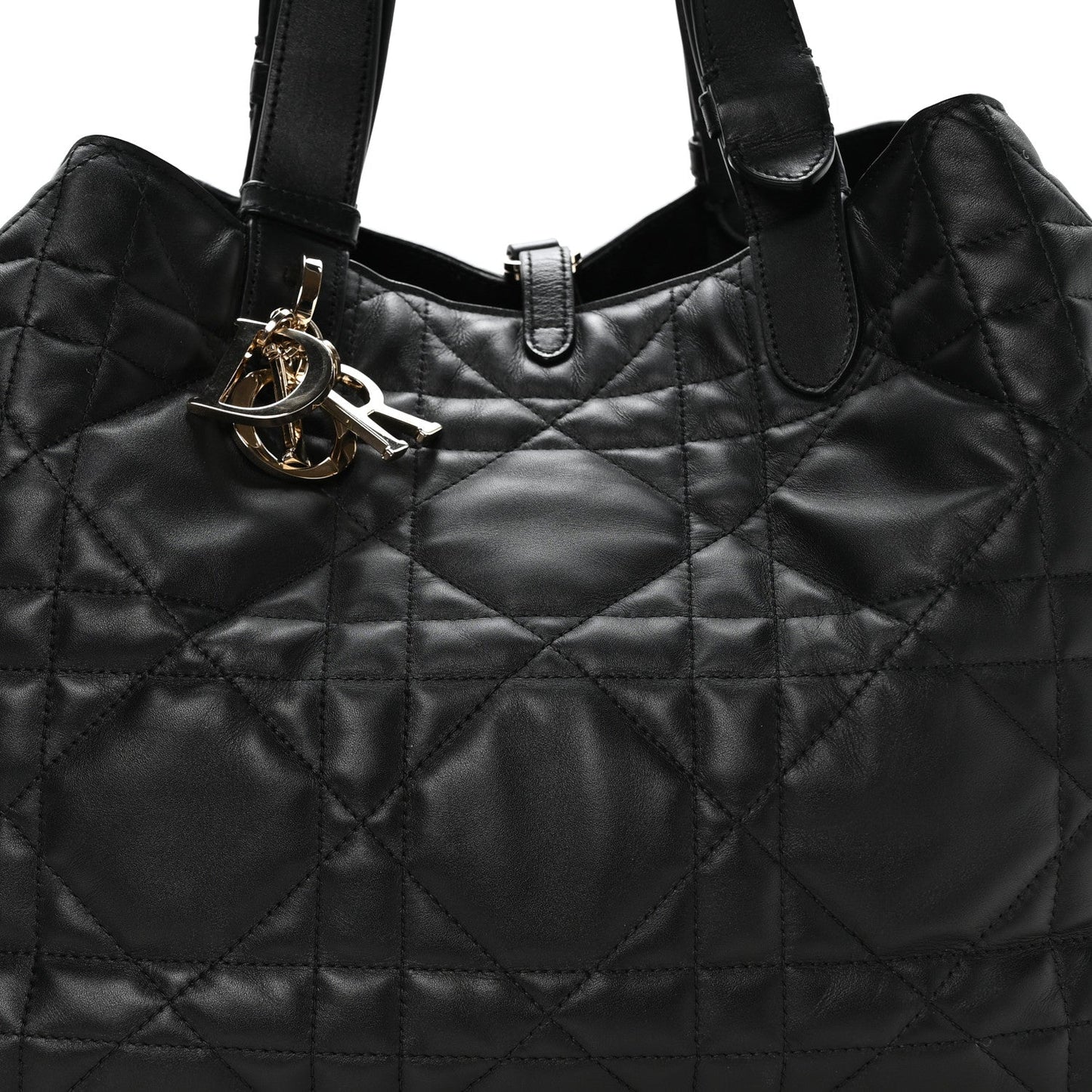 Calfskin Macrocannage Large Toujours Black