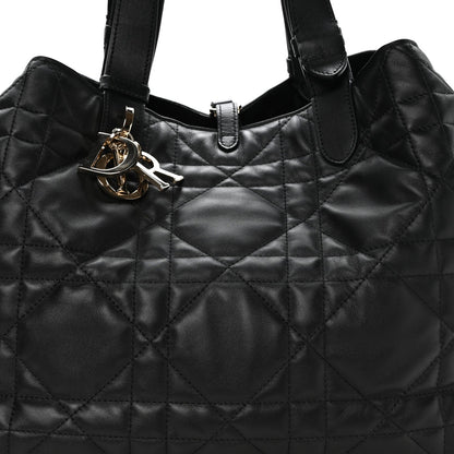 Calfskin Macrocannage Large Toujours Black