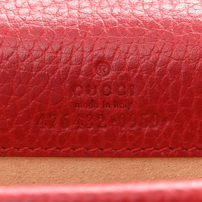 Calfskin Swarovski Crystal Super Mini Dionysus Shoulder Bag Hibiscus Red
