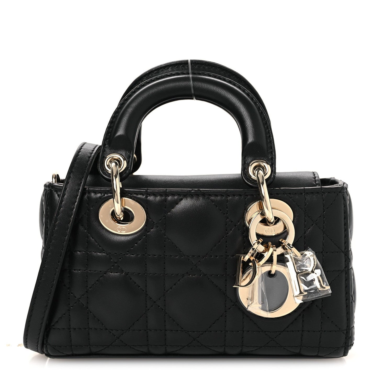 Lambskin Cannage Micro Lady D-Joy Black