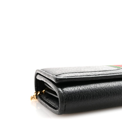 Dollar Calfskin Web Ophidia Wallet On Chain Black