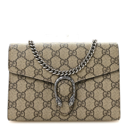 GG Supreme Monogram Mini Dionysus Chain Wallet