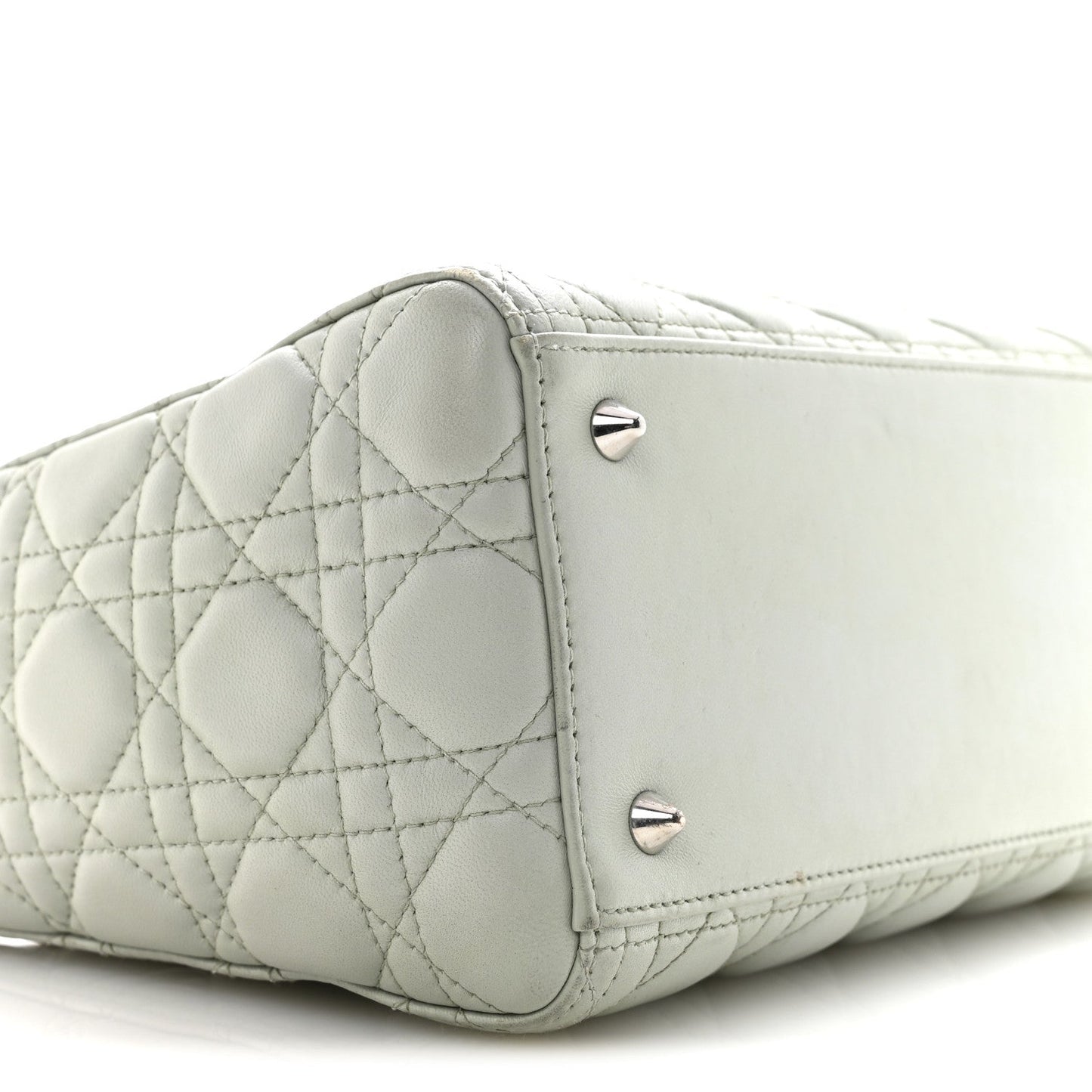 Lambskin Cannage Medium Lady Dior Green
