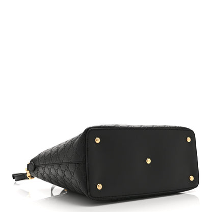 Guccissima Linea A Foldover Tote Black