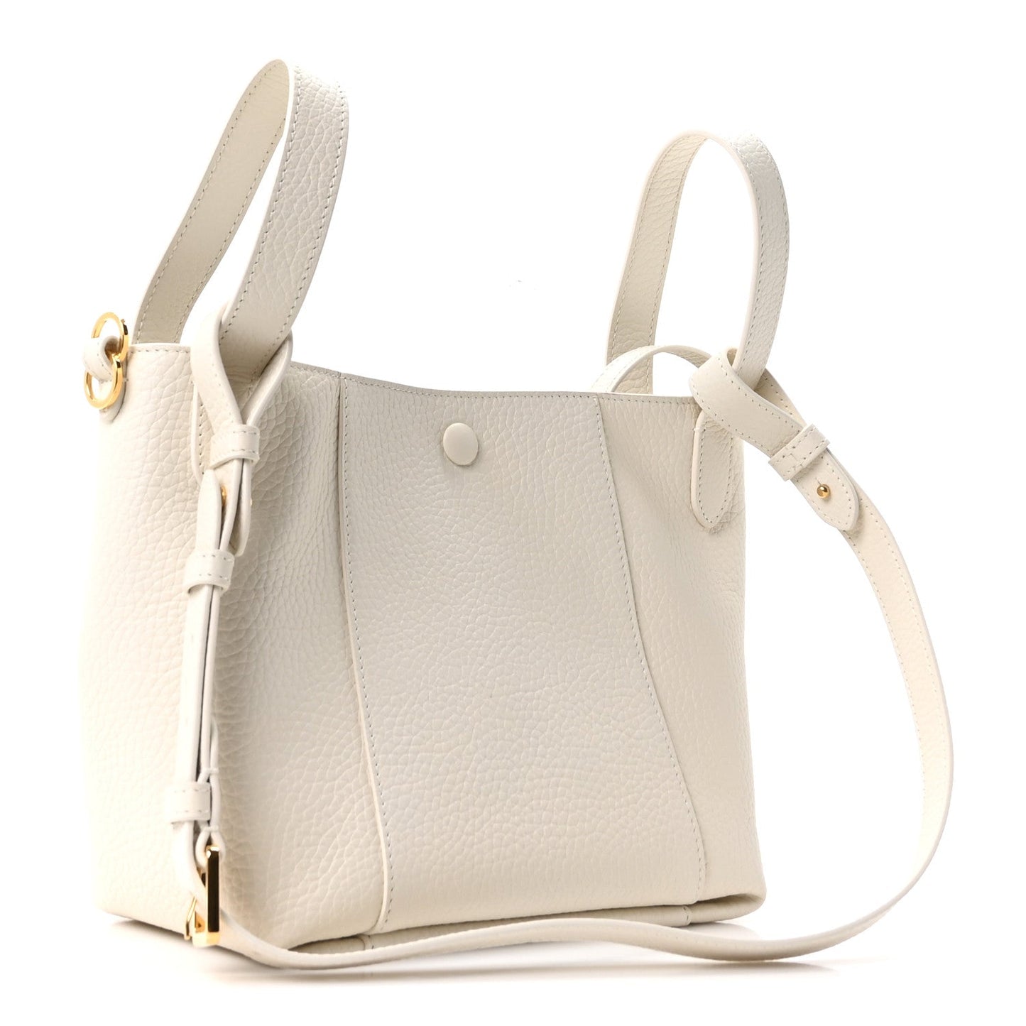 Calfskin Medium Signature Bucket Bag Latte