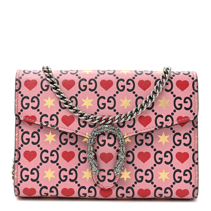 Calfskin Valentine's Day Exclusive Mini Dionysus Chain Wallet