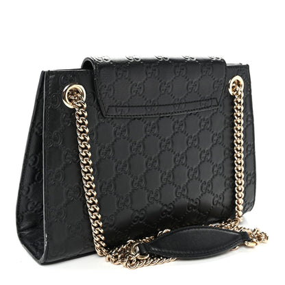 Guccissima Small Emily Shoulder Bag Black
