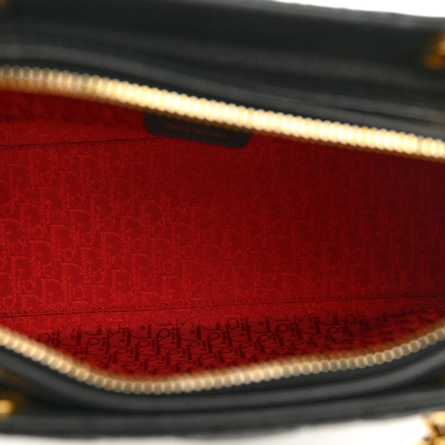 Lambskin Cannage Large Lady Dior Black Black