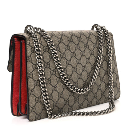 GG Supreme Monogram Small Dionysus Shoulder Bag Red