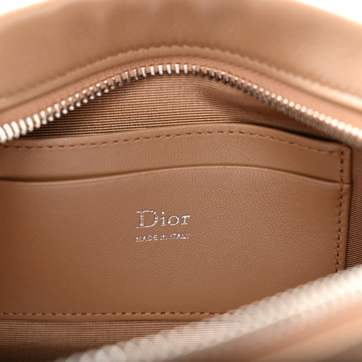 Supple Lambskin Bow Pouch Camel