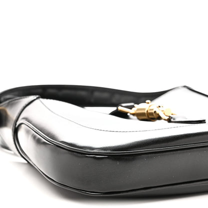 Boarded Dyana Lux Calfskin Small Jackie 1961 Hobo Black