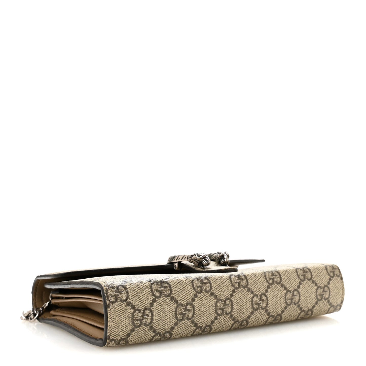 GG Supreme Monogram Mini Dionysus Chain Wallet