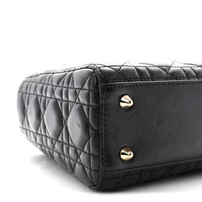 Lambskin Cannage Small My ABCDior Lady Dior Black